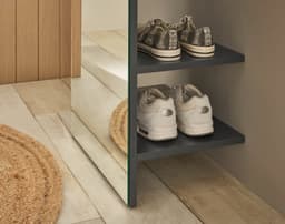Home affaire Garderobenschrank GiRON/CiTY | Grau