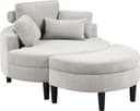 ATLANTIC home collection Loveseat Ravi Sessel | Grau 2