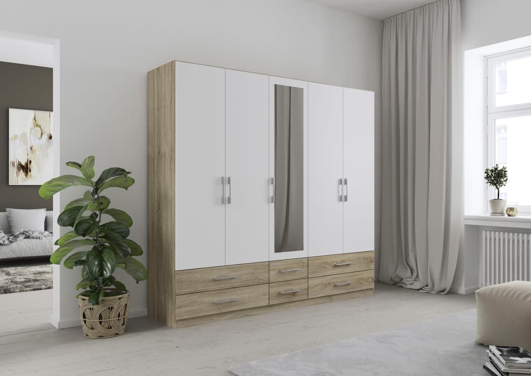 rauch Kleiderschrank HERSBRUCK | Holztöne