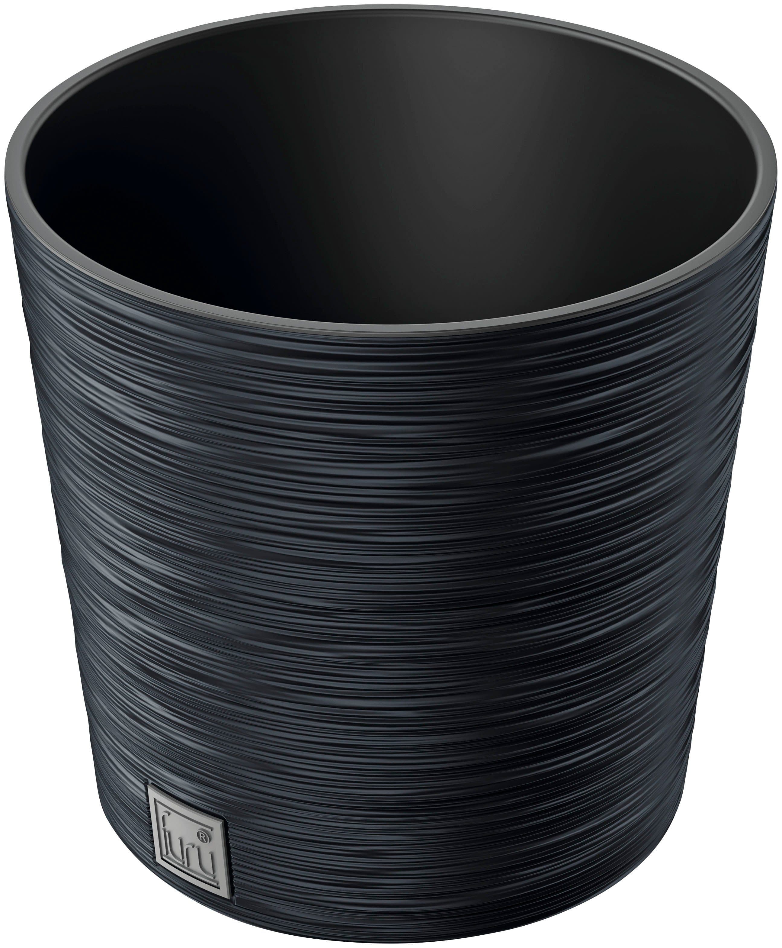 Prosperplast Blumentopf FURU RO | Schwarz