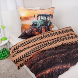 Herding Young Collection Traktor Bettwäsche | Braun
