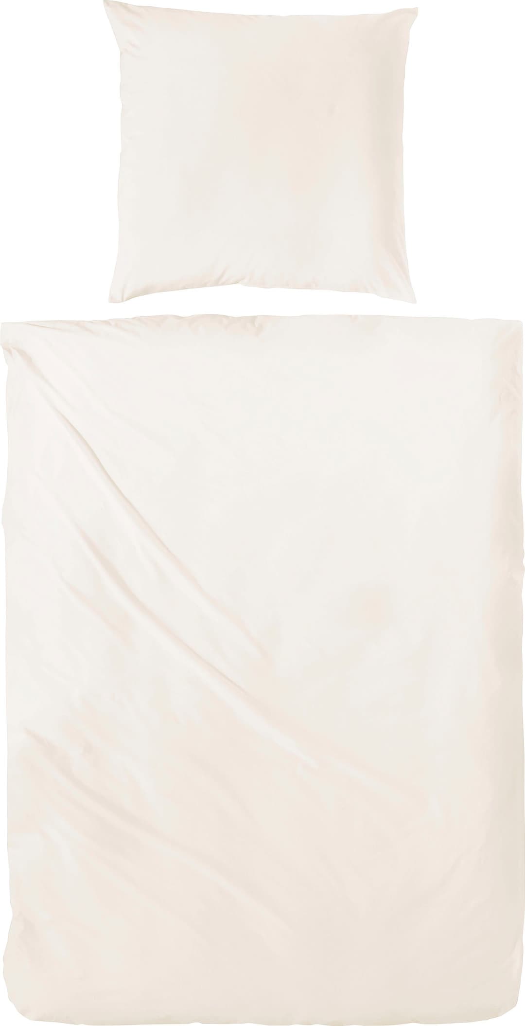 Primera Bettwäsche Uni Luxus-Satin | Beige