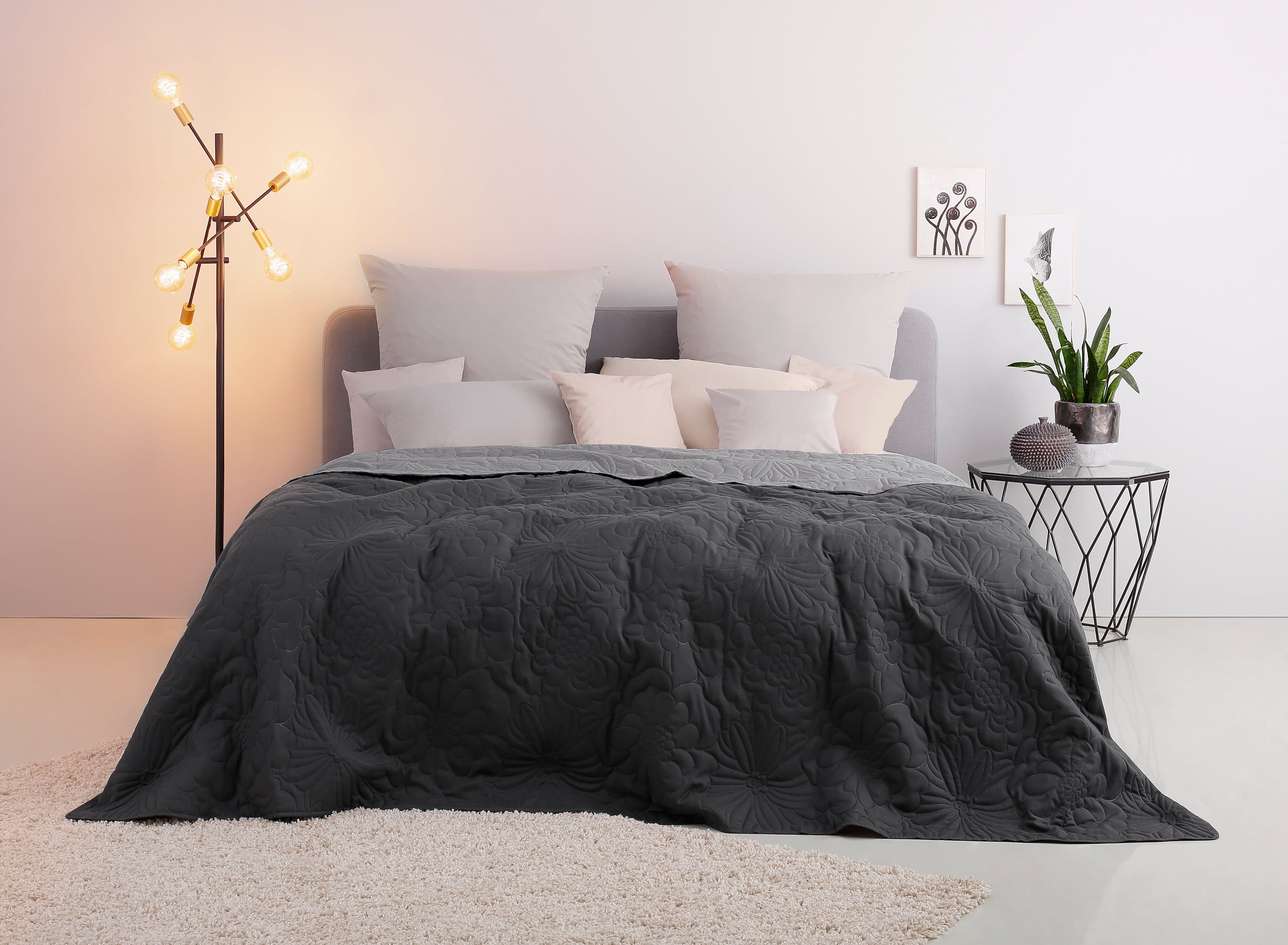 Tagesdecke Amanda | Grau