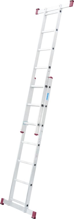 KRAUSE Schiebeleiter Corda, 2x7 Sprossen | Silber