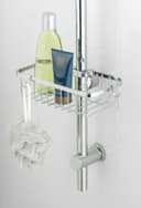 Wenko Duschstangencaddy Floresta Eckig | Silber 3