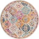 Livabliss Teppich CUZCO Rund | Mehrfarbig