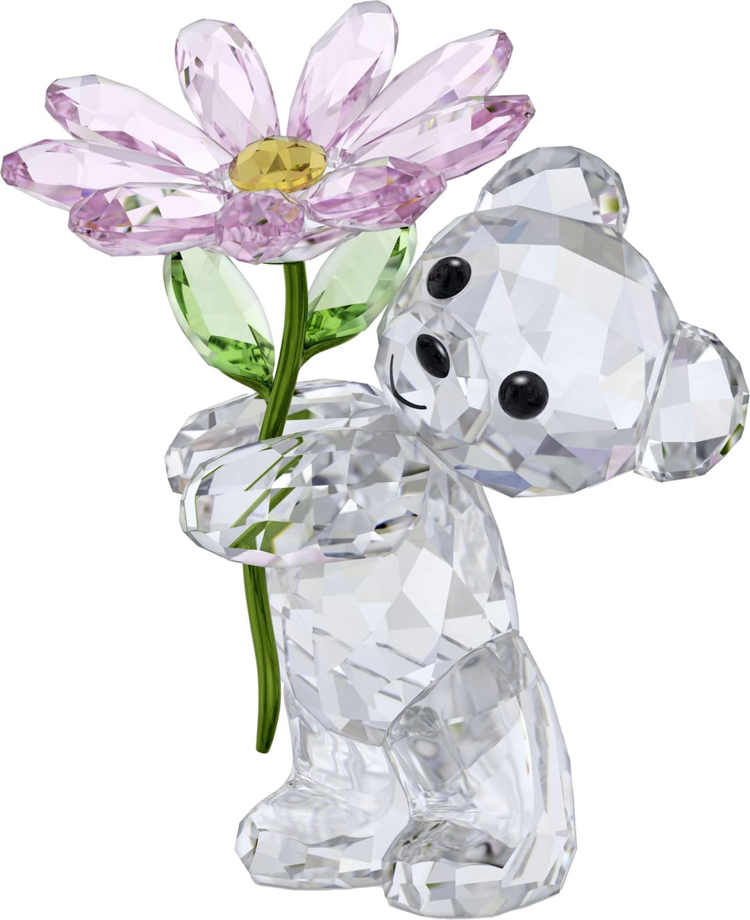 Swarovski Kris Bär mit Gänseblümchen | Mehrfarbig