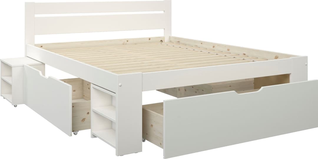 OTTO home Massivholzbett HANNES | Weiß