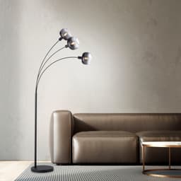 JUST LIGHT Stehlampe ZEA | Schwarz