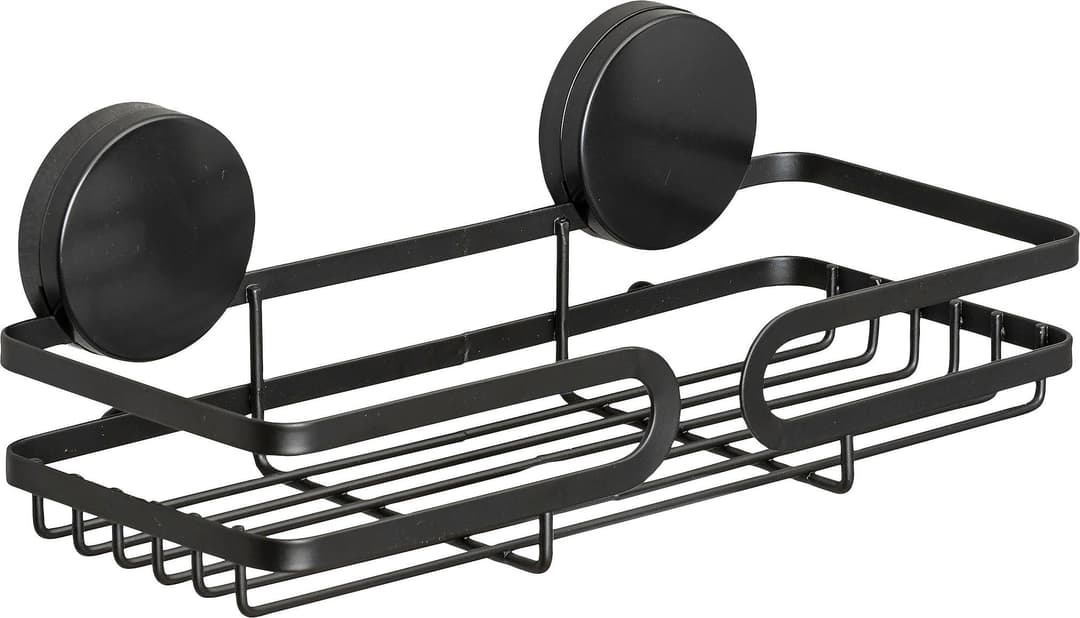 WENKO Duschablage Static-Loc® Plus Pavia | Schwarz
