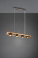 TRIO Leuchten Pendelleuchte Bell | Holztöne