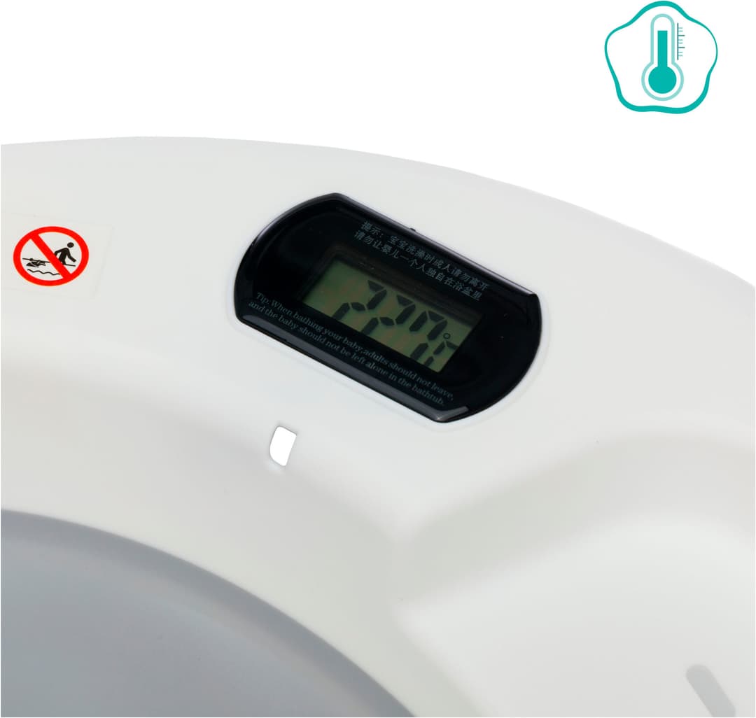Fillikid Babybadewanne Beluga | Grau
