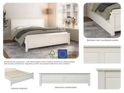 OTTO home Massivholzbett Northwood | Weiß