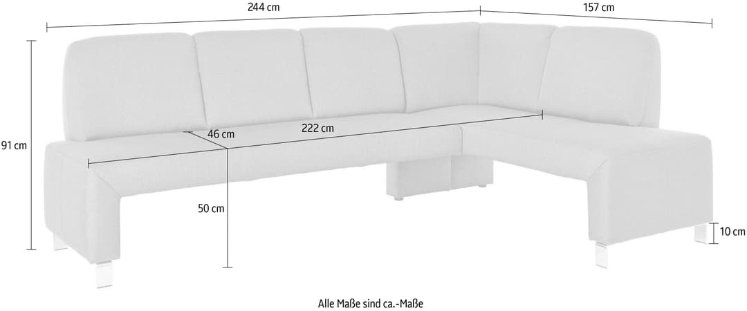 exxpo - sofa fashion Eckbank Intenso | Grau