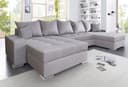 COLLECTION AB Wohnlandschaft Josy XXL U-Form | Grau