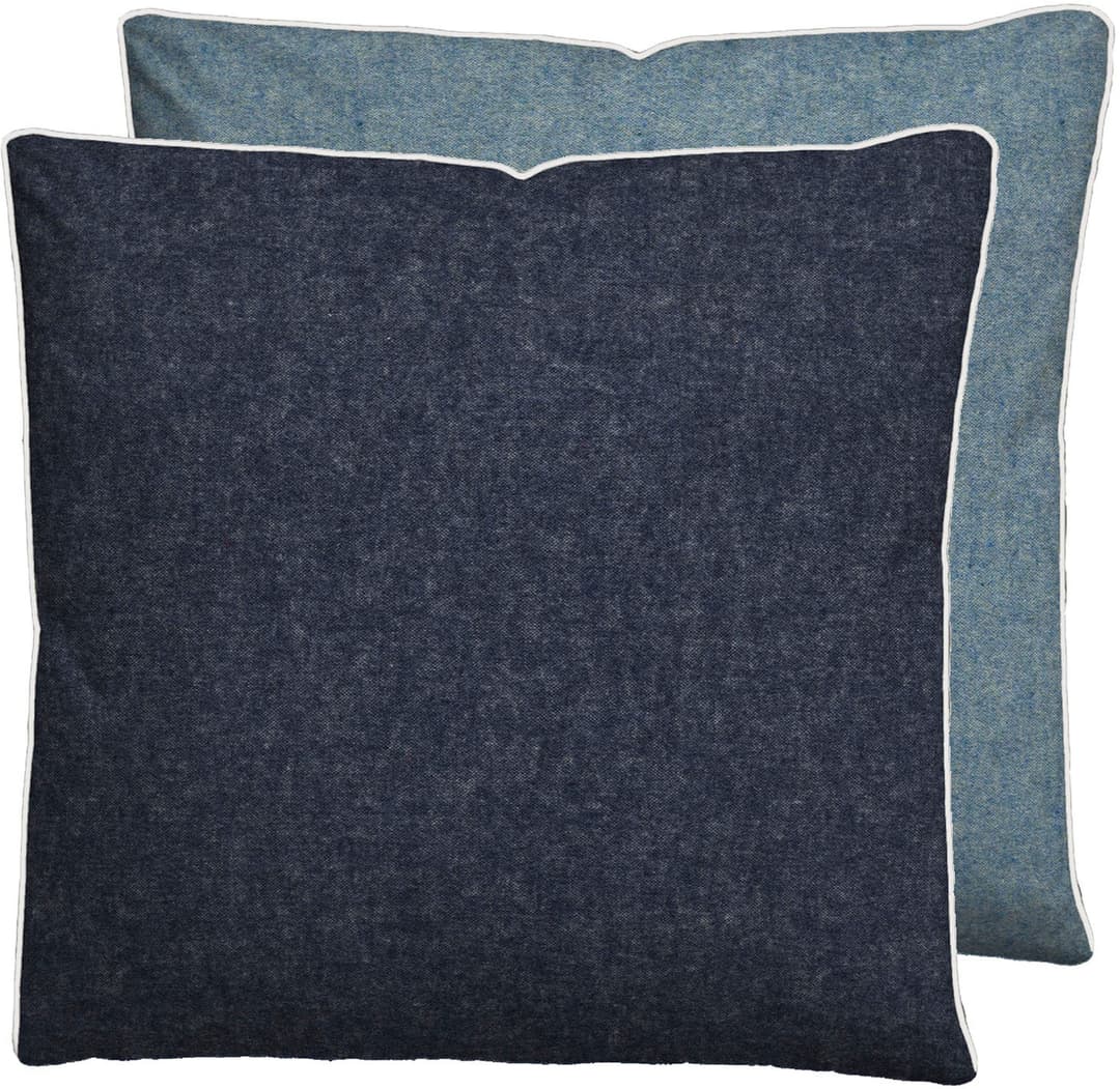 Biberna Kissenbezug Hermal Flanell | Blau