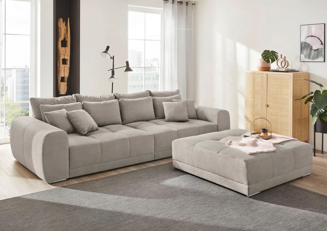 Jockenhöfer Gruppe Hocker Moldau XXL | Grau