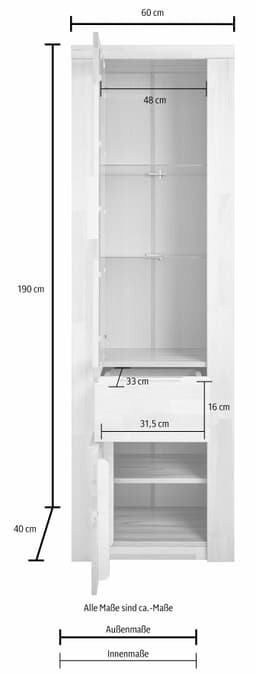 OTTO home Vitrine ZARA75 | Holztöne