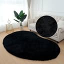 Bruno Banani Hochflor-Teppich Dana Bean shape | Schwarz 2