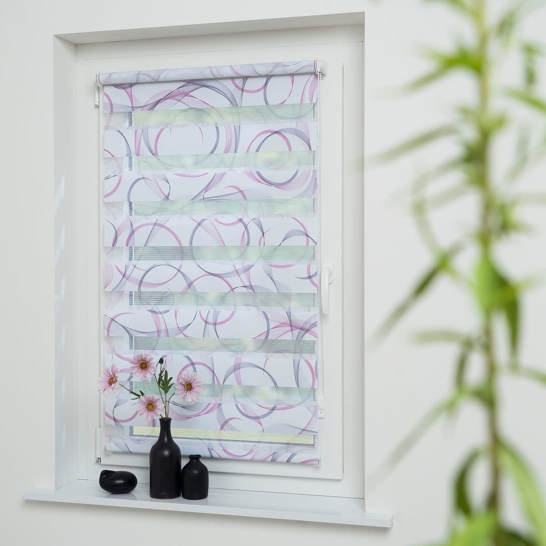 Liedeco Espiral Doppelrollo | Mehrfarbig
