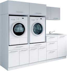 Laundreezy Mehrzweckschrank-Set | Weiß
