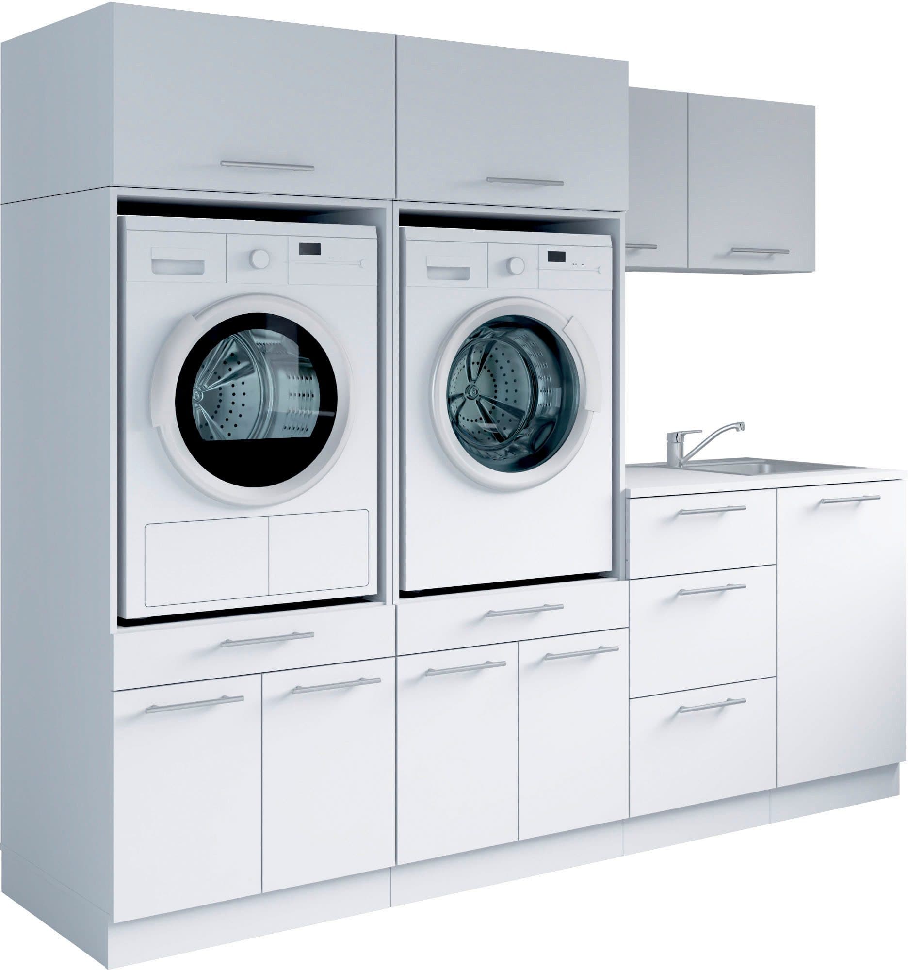Laundreezy Mehrzweckschrank-Set | Weiß