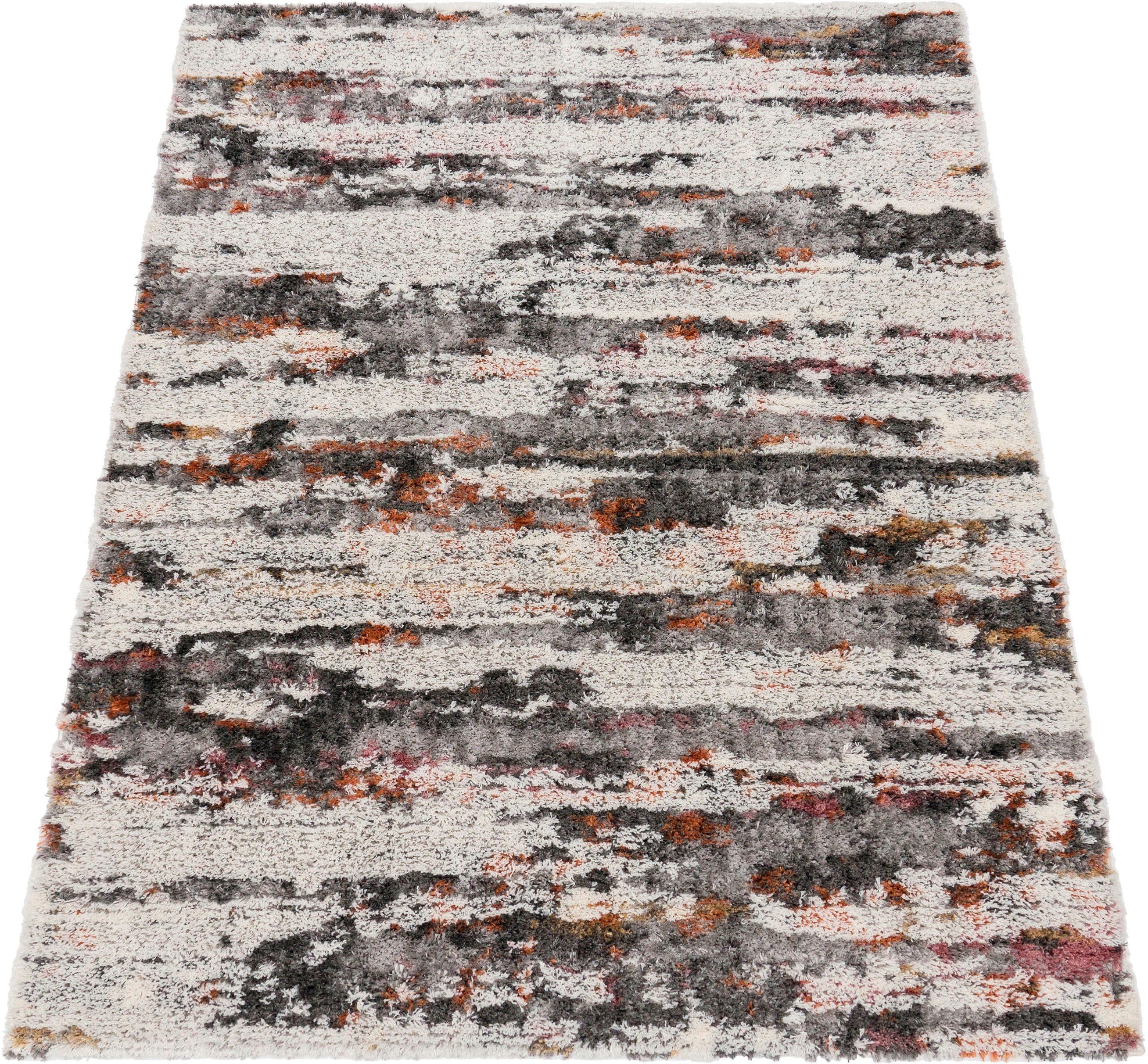 Paco Home Hochflor-Teppich Vincenza 283 | Mehrfarbig