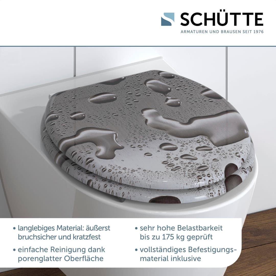 Schütte WC-Sitz Grey Steel | Mehrfarbig