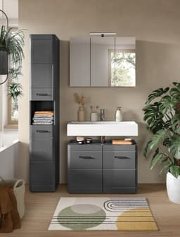 welltime Waschbeckenunterschrank Doux | Grau