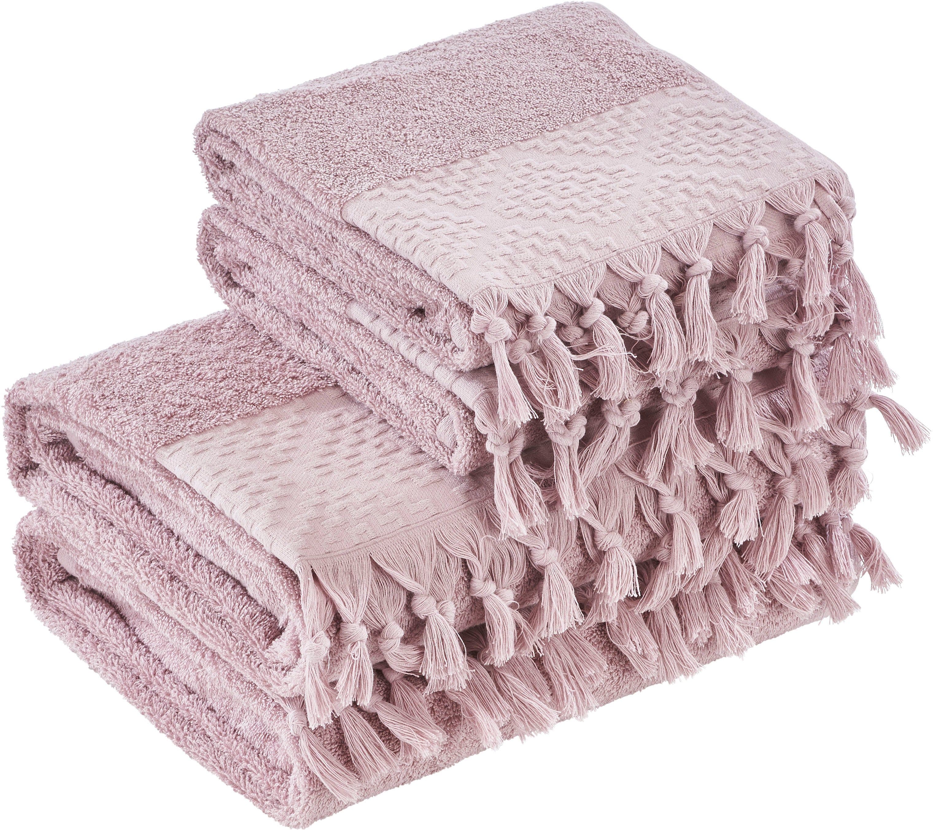 done.® Handtuch Set Provence Bohéme | Rosa