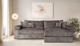 Home affaire Ecksofa Soft&Cosy XXL L-Form | Grau