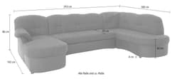 DOMO collection Wohnlandschaft Flores | Mehrfarbig