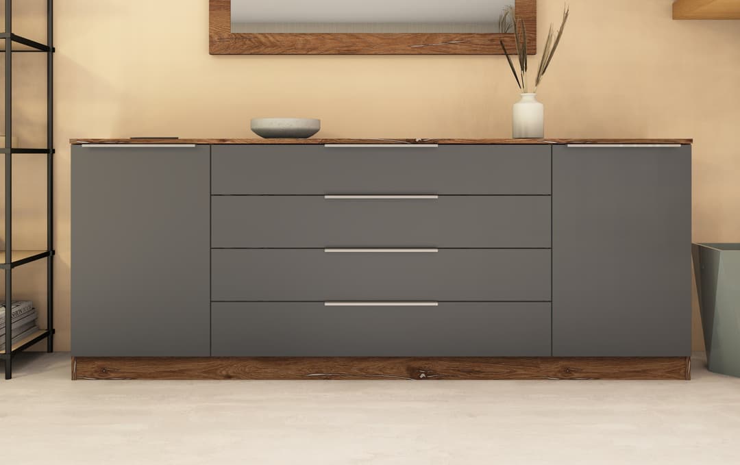 borchardt Möbel Kommode Oliva | Grau