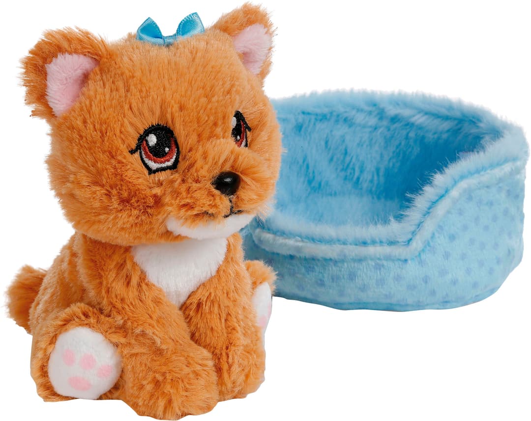 Nici Little Paws Yorkshire Hund im Körbchen | Braun