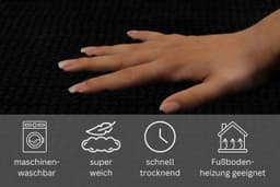 OTTO home Badematte Kaelan | Schwarz