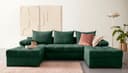 COLLECTION AB Wohnlandschaft Josy U-Form | Grün