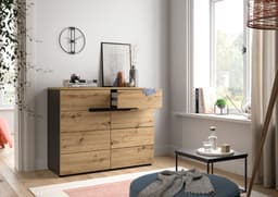 Home affaire Kommode REHAT | Holztöne