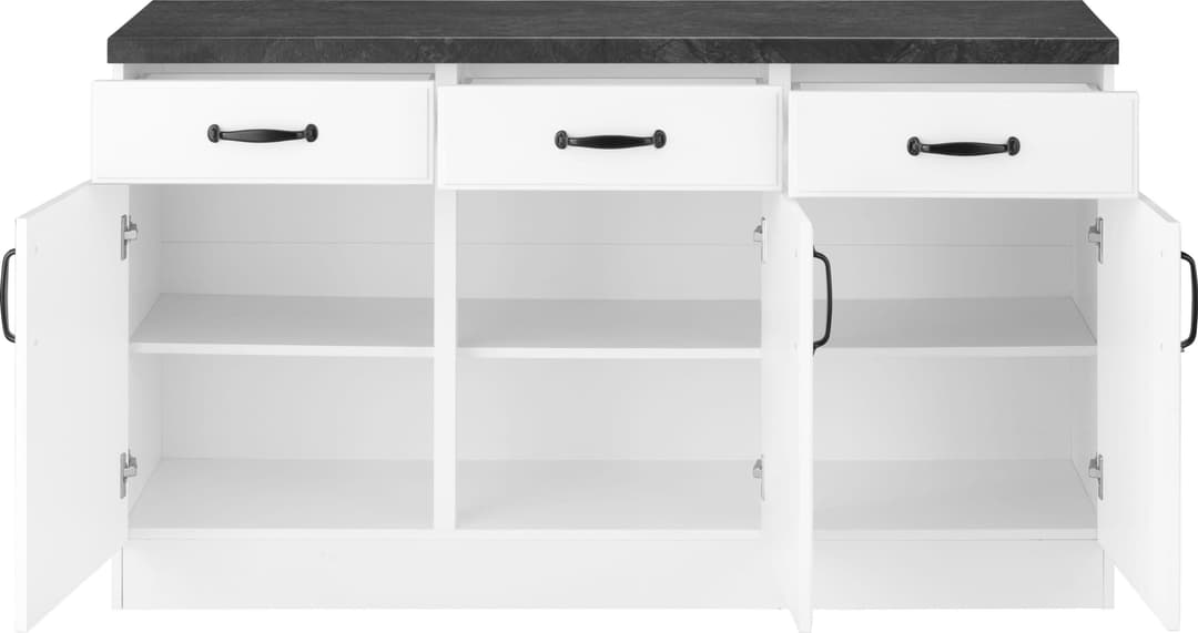 wiho Küchen Unterschrank Erla | Weiß