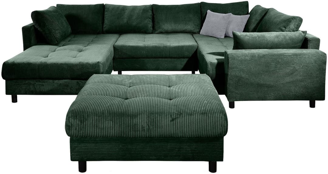 COLLECTION AB Wohnlandschaft Toni U-Form | Grün