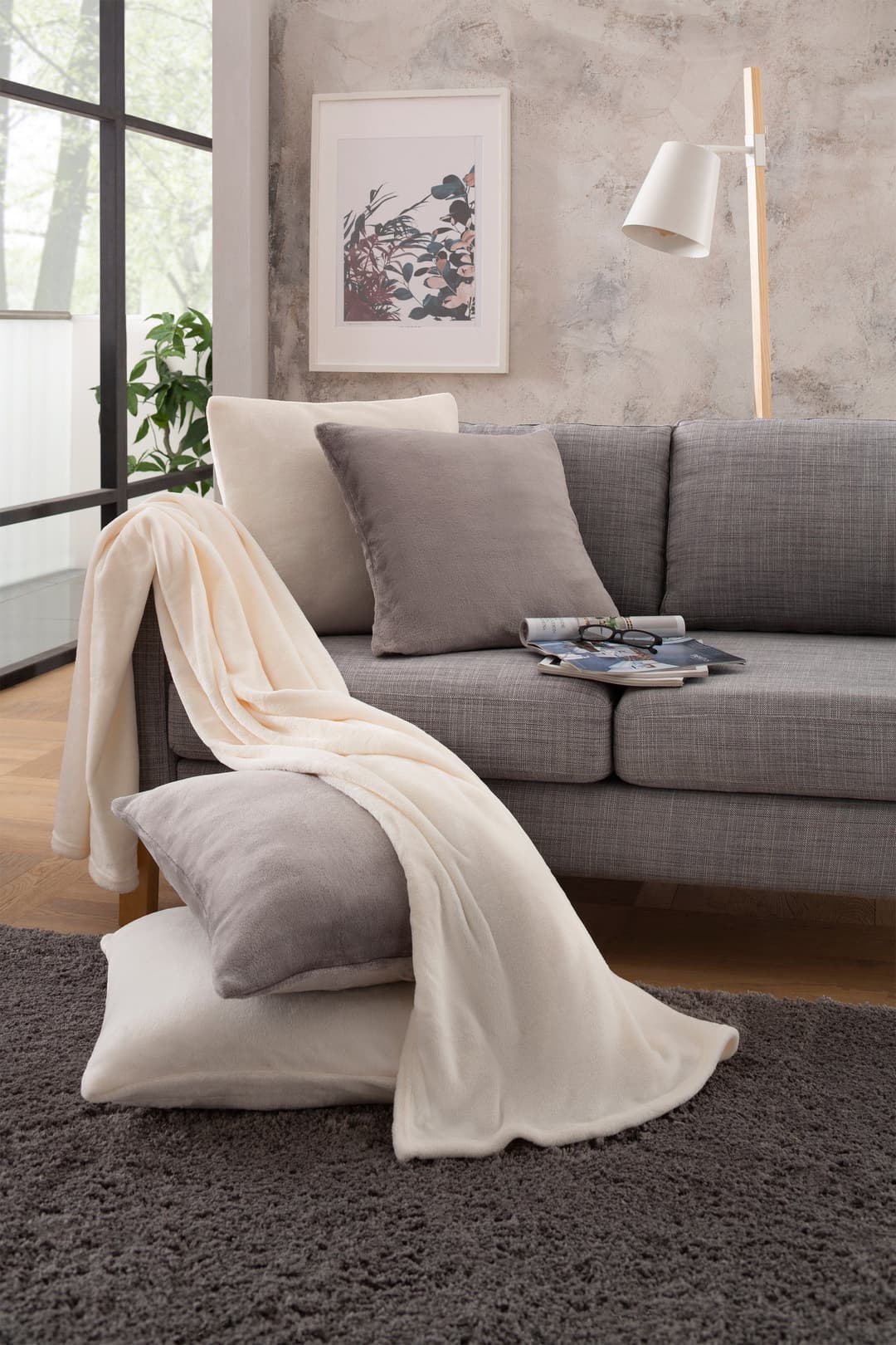 OTTO home Dekokissen Jil | Grau