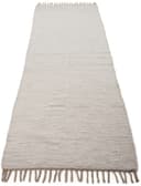 carpetfine Teppich Kelim Chindi uni | Weiß 2