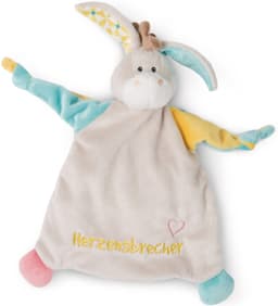 Nici Schmusetuch Esel Herzensbrecher | Mehrfarbig