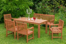 MERXX Garten-Essgruppe Santos | Holztöne