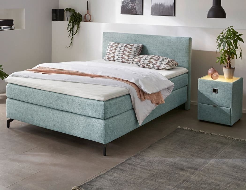 Jockenhöfer Gruppe Boxspringbett "Alinas" | Türkis