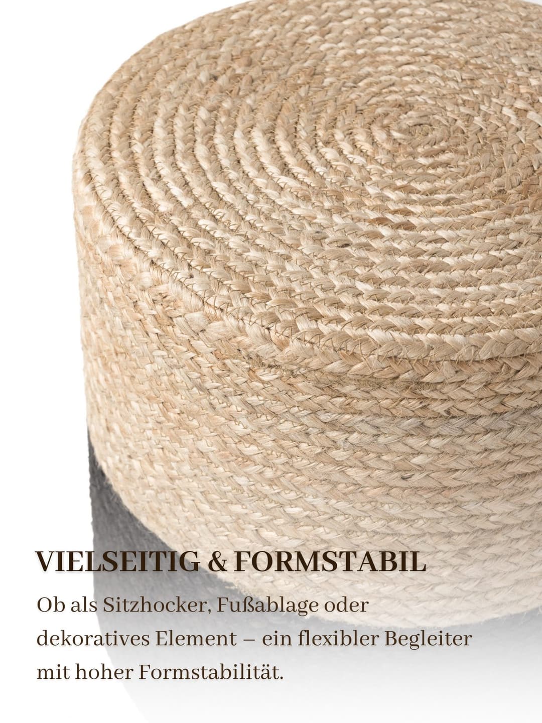 HANSE Home Pouf Looma | Braun
