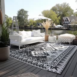 ELLE DECORATION Teppich Dynamic | Schwarz