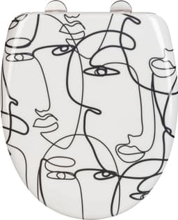 WENKO WC-Sitz Faces | Mehrfarbig