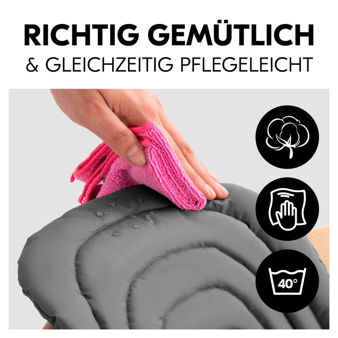 Hauck Kinder-Sitzauflage Highchair Baby Seat Pad | Grau