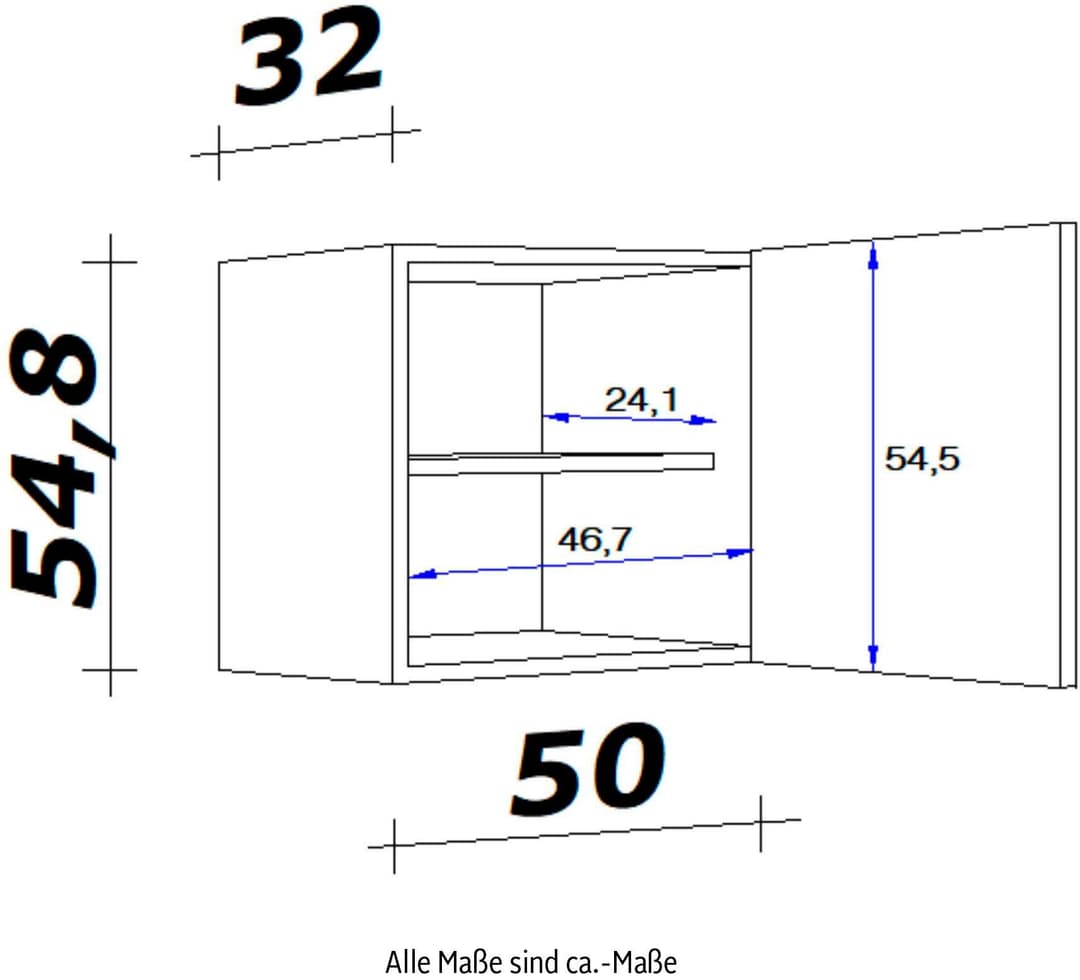 Flex-Well Hängeschrank Samoa | Holztöne