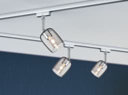 Paulmann URail Set G10 Blossom Rauch Chrom matt | Silber